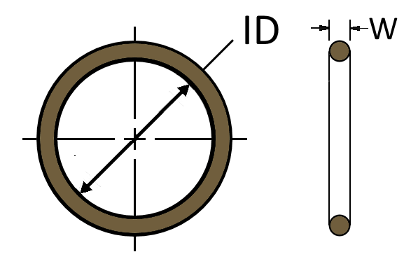 O-Ring, AS568, 2-XXX, Viton, FKM