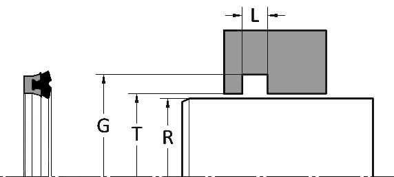 Deep Z Dual Lip Rod Seal Gland